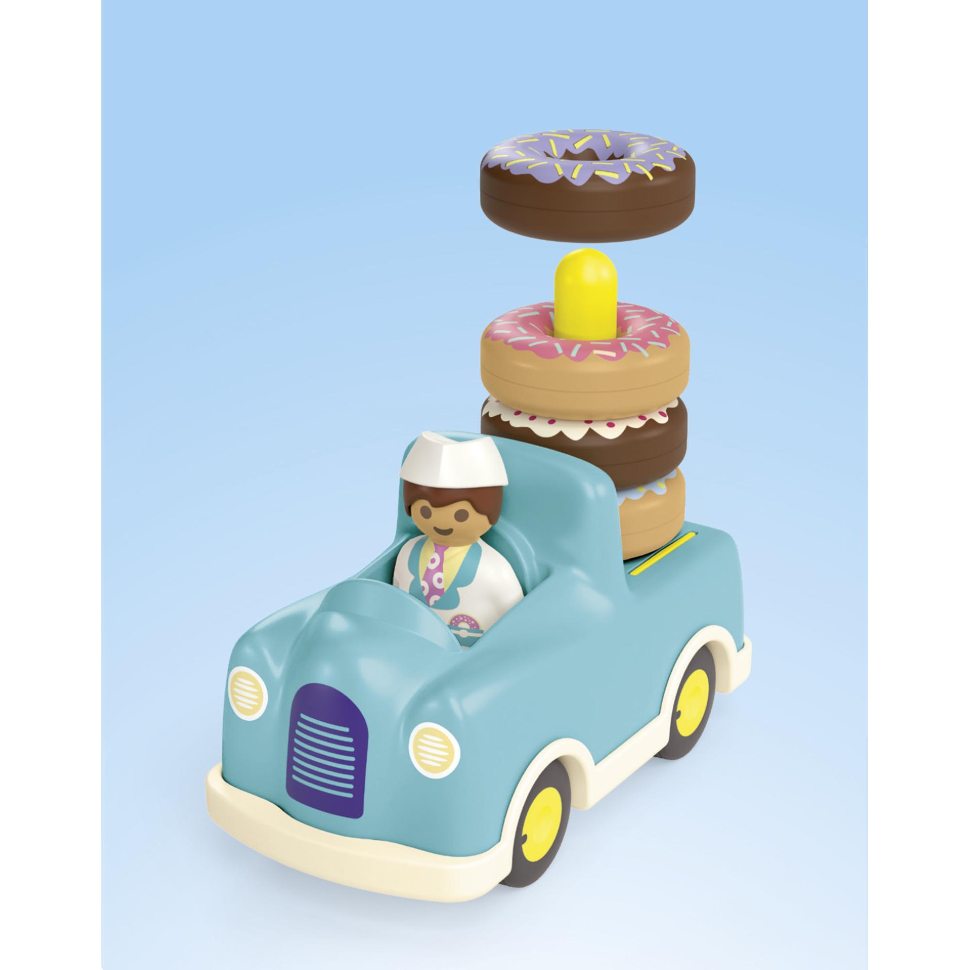 Thumbnail - Playmobil Verrückter Donut Truck mit Stapel- und Sortierfunktion (71702, Playmobil Junior)