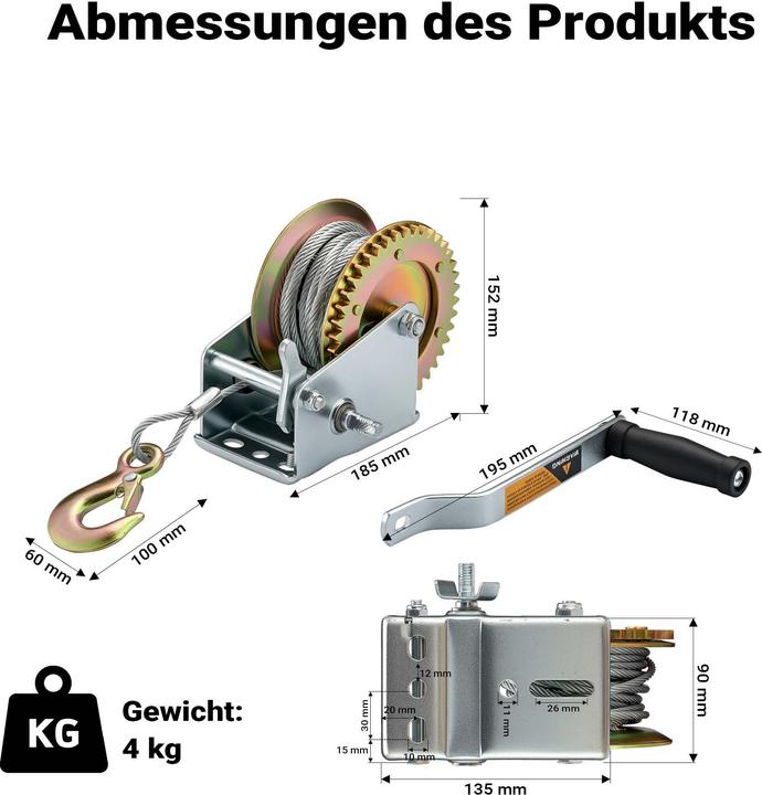 Image du produit Wiltec Treuil manuel