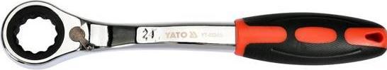 Produktbild Yato Gewinkelter Ratschen-Ringschlüssel 24 mm, CRV, 42–48 HRC, 72 Zähne (24 mm)