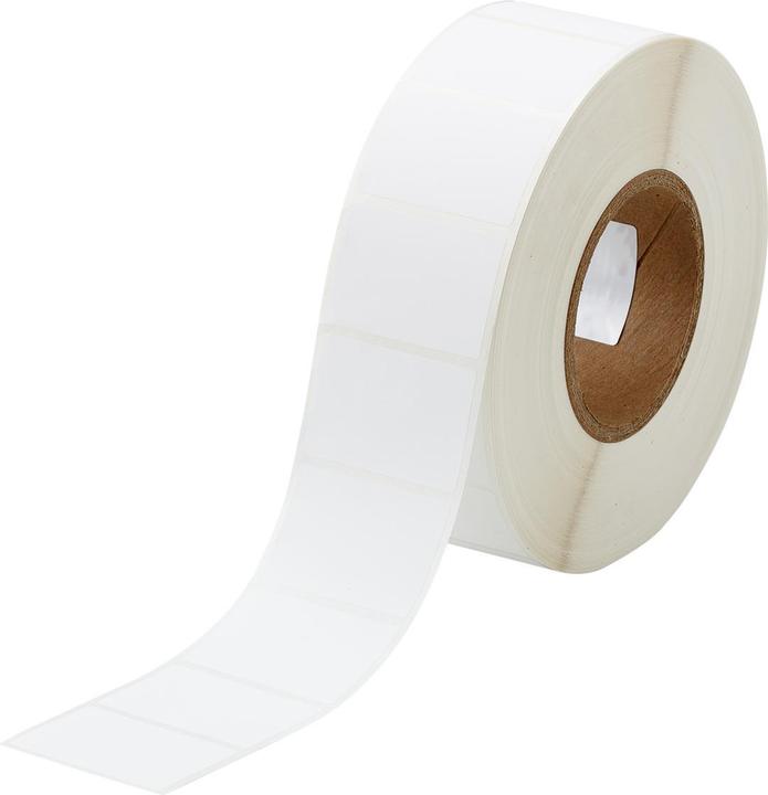 Actual product image Brady THT-157-490-3, FreezerBondz, polyester, white, 38.10 x 55.88 mm, permanent (3000 E.) (5.59 cm)