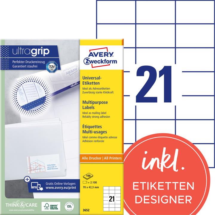Avery Universal-Etiketten