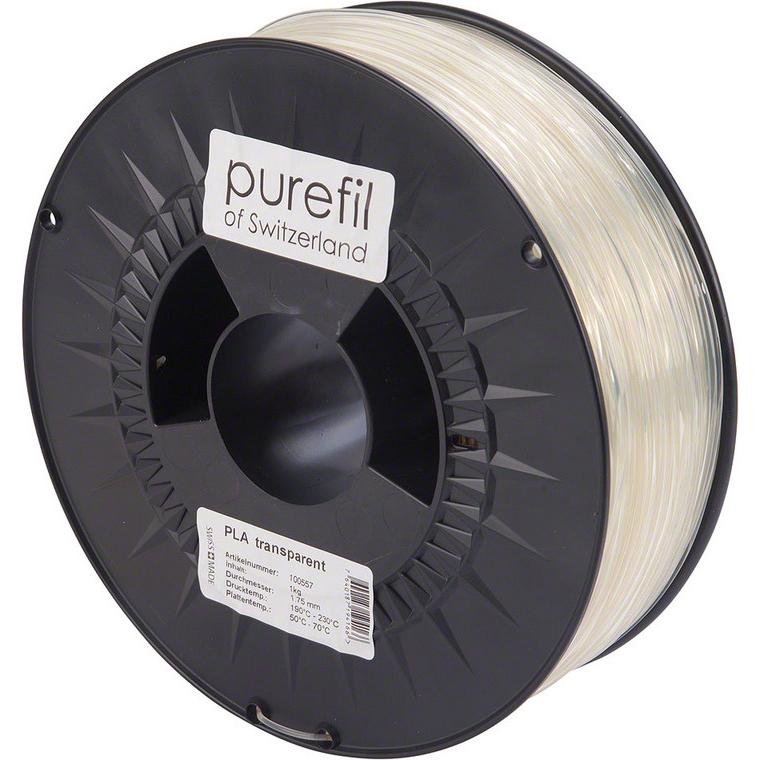 Thumbnail - Purefil Filament (MABS, 1.75 mm, 1000 g, Transparent), 3D Filament, Transparent