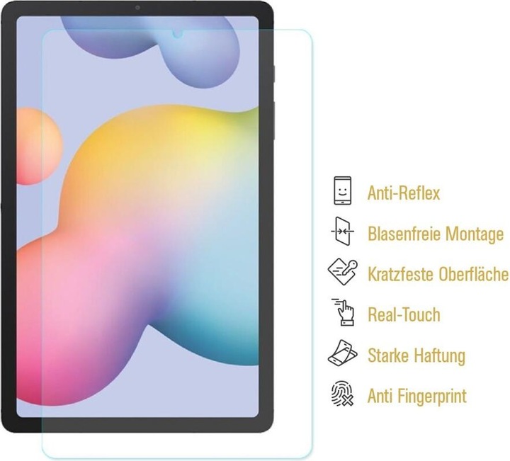 Actual product image Protectorking 1x Panzerfolie Anti-Shock matt entspiegelt (1 Piece, Galaxy Tab S6 Lite)