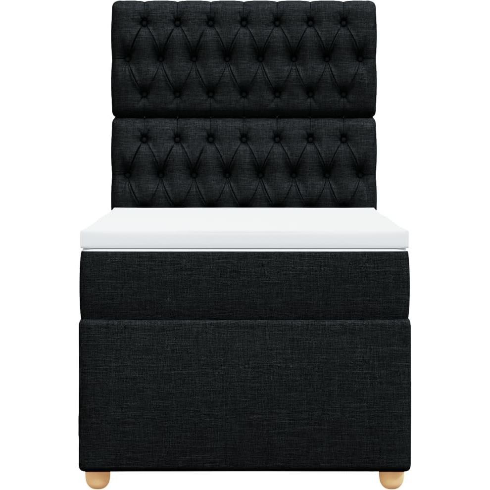 Thumbnail - VidaXL, Bett, Bo x springbett mit Matratze 90 x 200 cm Stoff (90 x 200 cm)