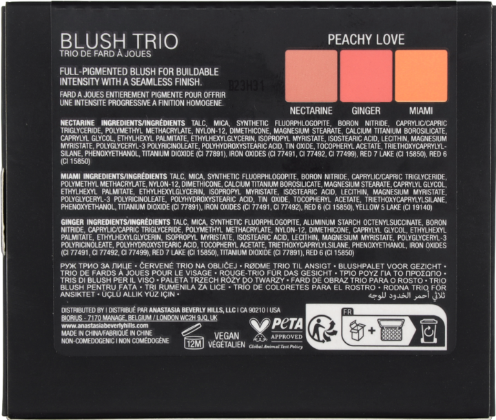 Actual product image Anastasia Beverly Hills Blush Trio (Peachy Love)