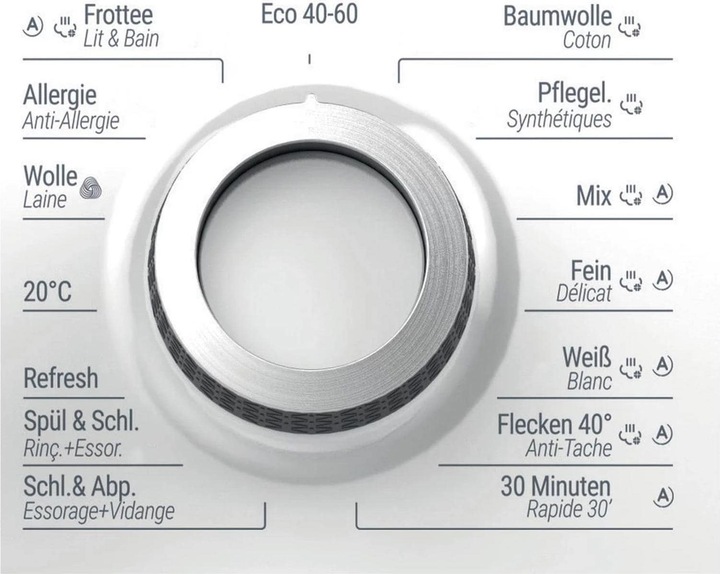 Image du produit Bauknecht Wm Bk 8a Ch N (8 kg, Gauche, Fiche CH)