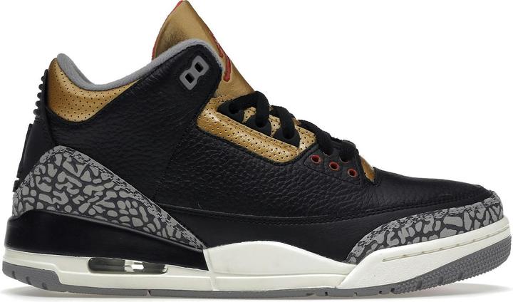 Image du produit Jordan 3 Retro Black Cement Gold (Women's) (44.5)