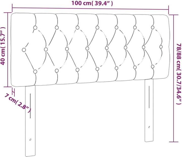 Immagine prodotto vidaXL Mathew (100 x 7 x 78/88 cm)