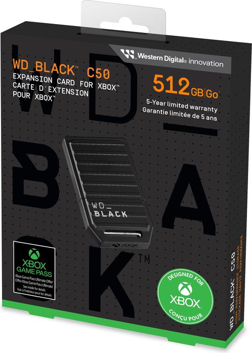 Immagine prodotto WD Black C50 Expansion Card for Xbox (0.51 TB)
