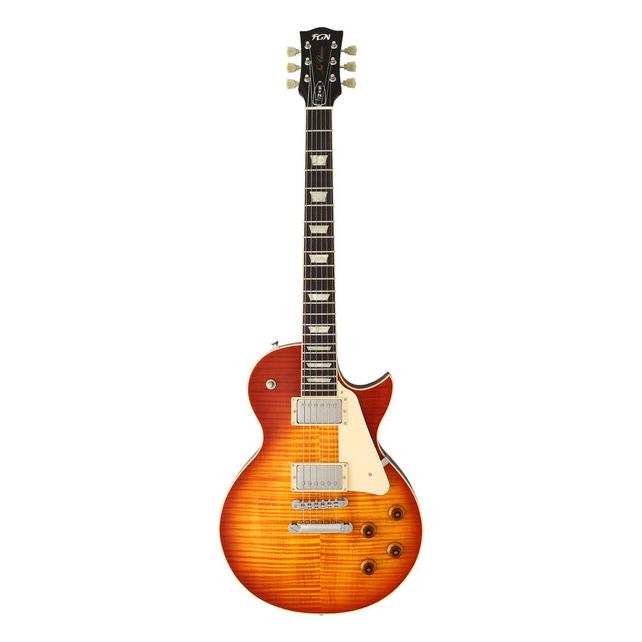 Fgn LS10 (E-Gitarre, Ahorn Decke, Mahagoni Rückseite), Gitarre, Braun