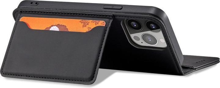 Produktbild Hurtel Magnet Card Case case for iPhone 14 flip cover wallet stand black (Apple iPhone 14)