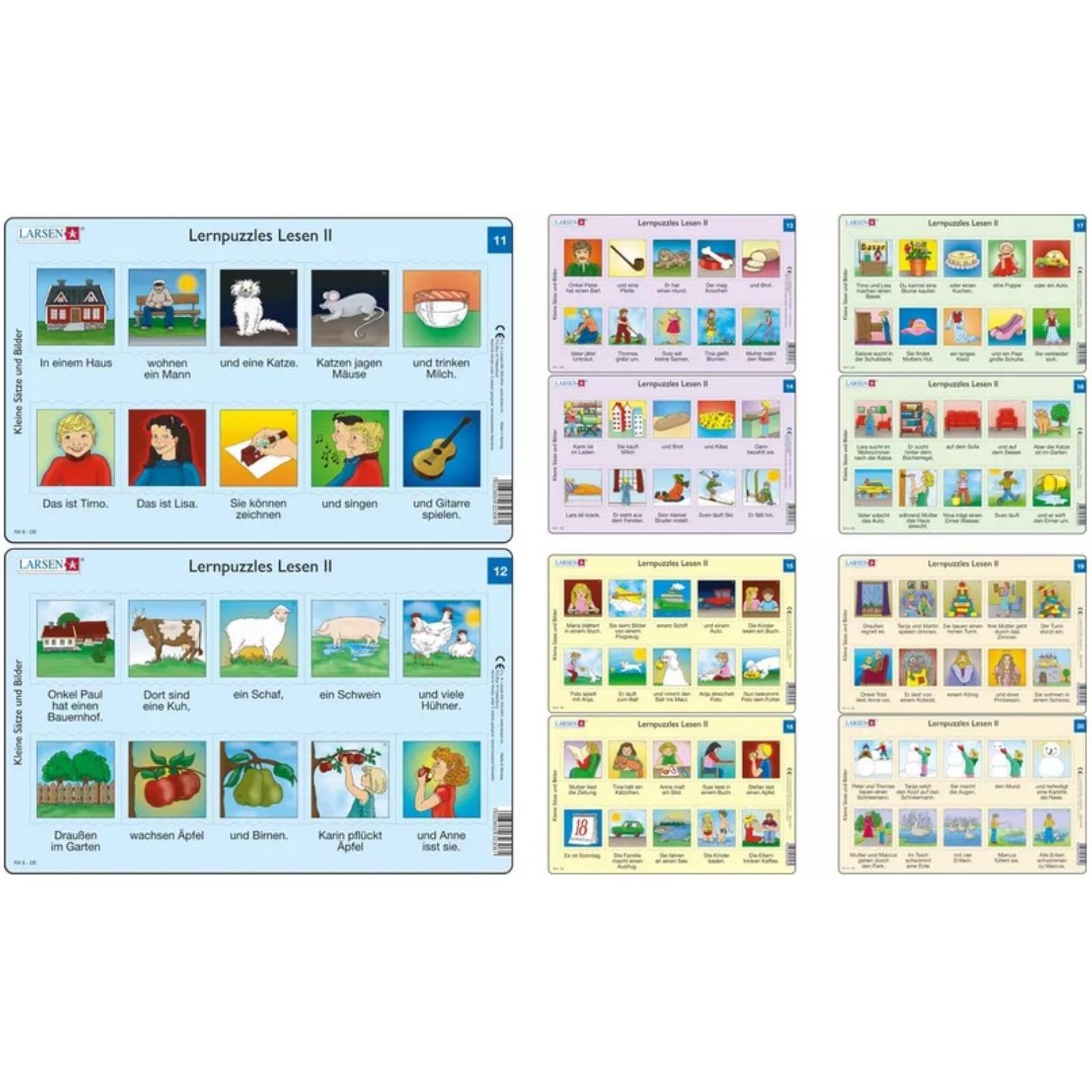 Larsen Jigsaw - Puzzle di apprendimento di lettura II (RA6-RA10)