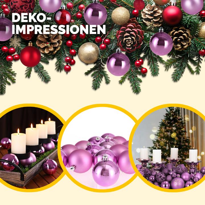 Image du produit Deuba Boules pour arbre de Noël, or, 54 pièces (54 -pièce)