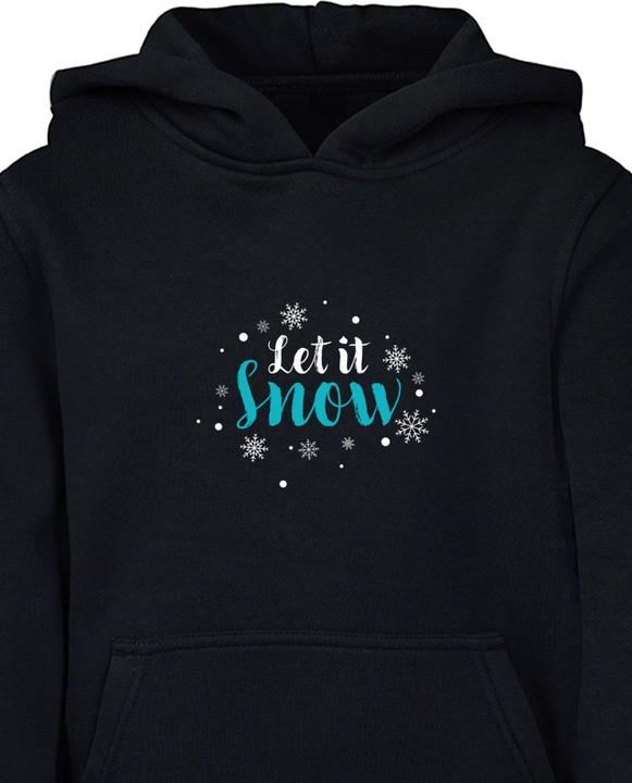 Image du produit Merchcode Sweat à capuche Basic Kids Let it snow - 176499 (146, 152)