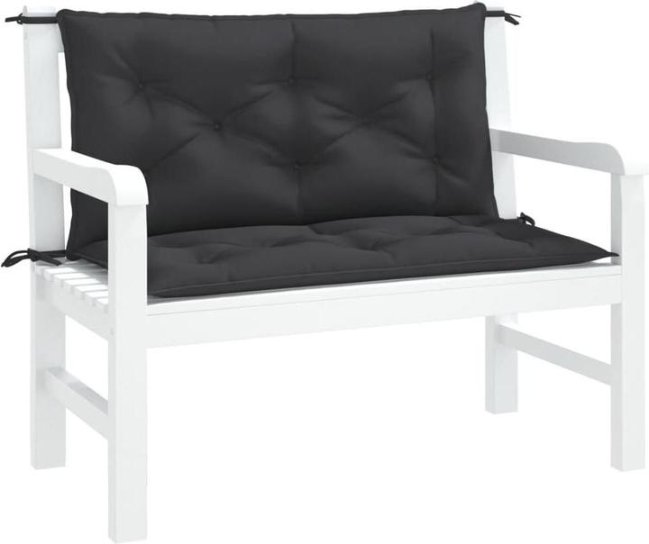 Actual product image VidaXL Garden bench cushions 2 pcs. O x ford fabric (100 x 50 x 7 cm)