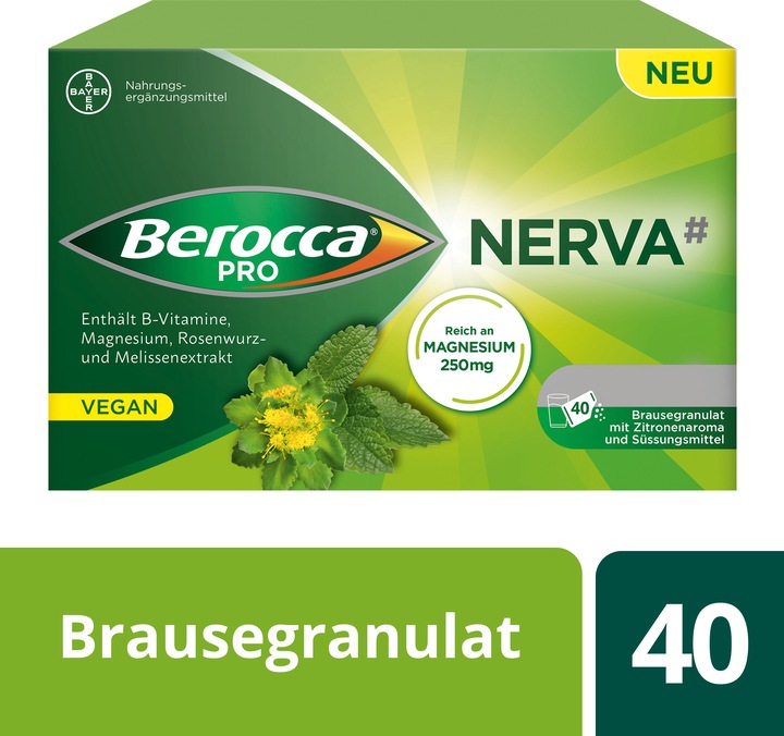 Immagine prodotto Berocca PRO Pro Nerva Brausegran (1 Pezzo/i, Granuli, 248 g)