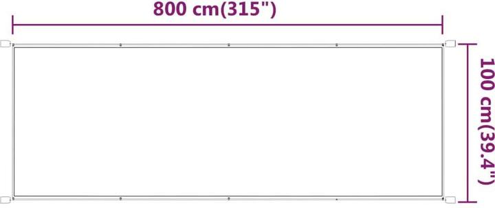 Produktbild vidaXL Senkrechtmarkise (1 m)
