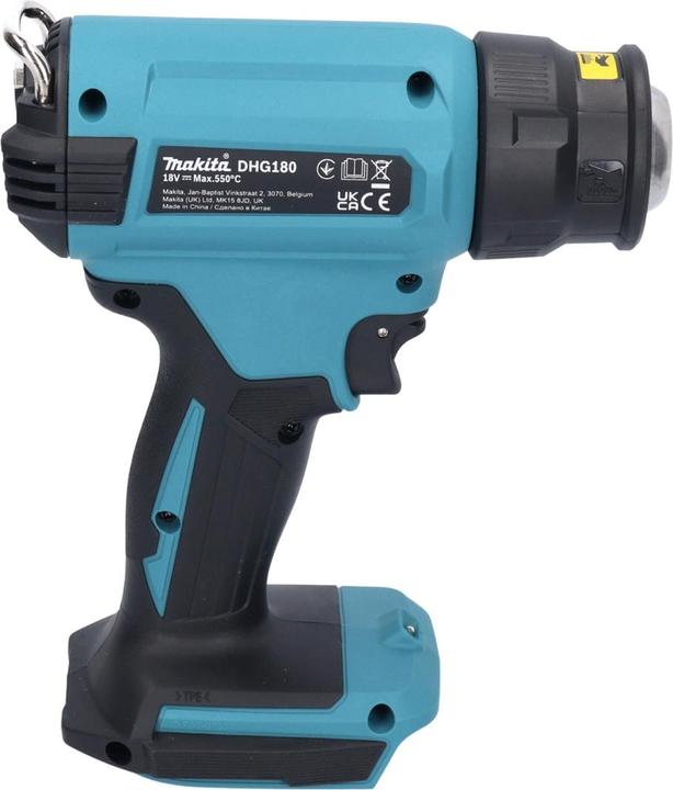Image du produit Makita DHG 180 RT Pistolet à air chaud sans fil 18 V 550 °C + 2x batterie 5,0 Ah + chargeur