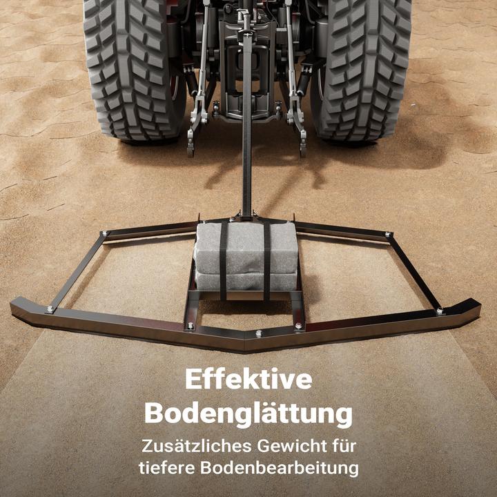 Actual product image Wiltec Drag harrow 190x98cm Meadow harrow Meadow drag Lawn tractor Field harrow