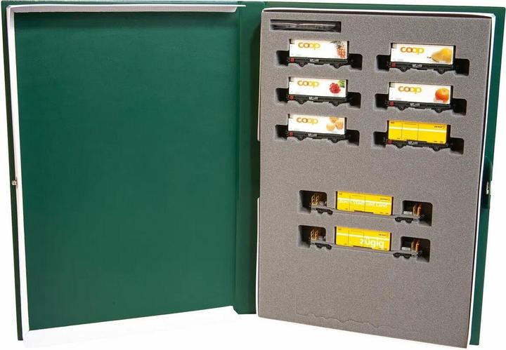 Image du produit Kato RhB Wagon frigorifique & wagon de marchandises, set de 8 pièces