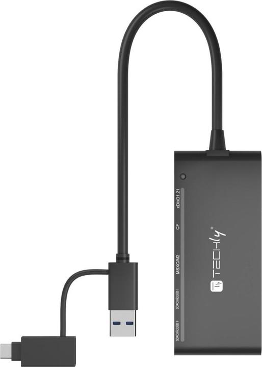 Actual product image Techly USB-A and USB-C multi-card reader (Type-B)