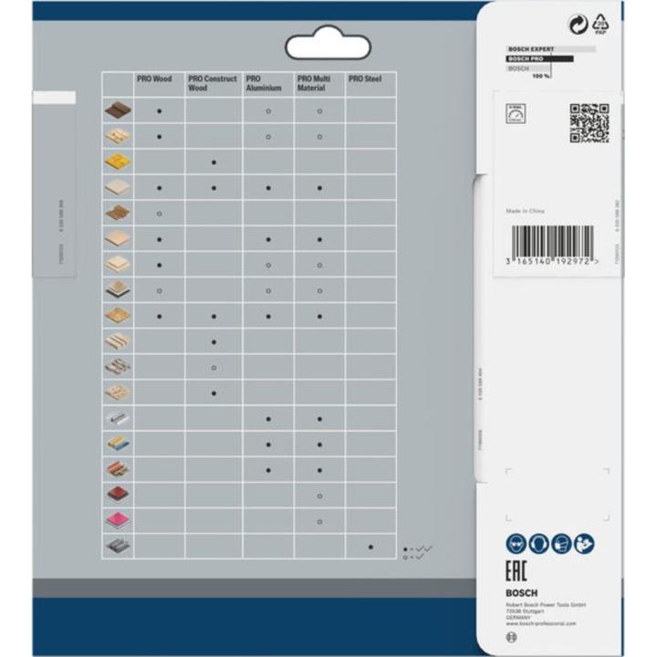 Produktbild Bosch Professional Zubehör PRO Multi Material Kreissägeblatt, 180 x 2,4 x 30 mm