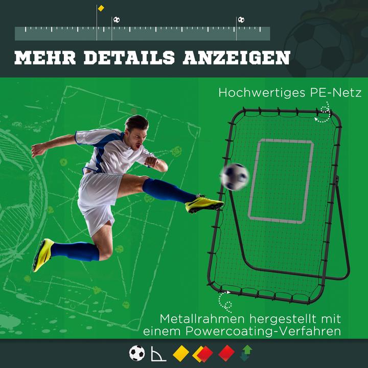 Produktbild Homcom Fussball Rebounder mit 4 verstellbaren Stufen