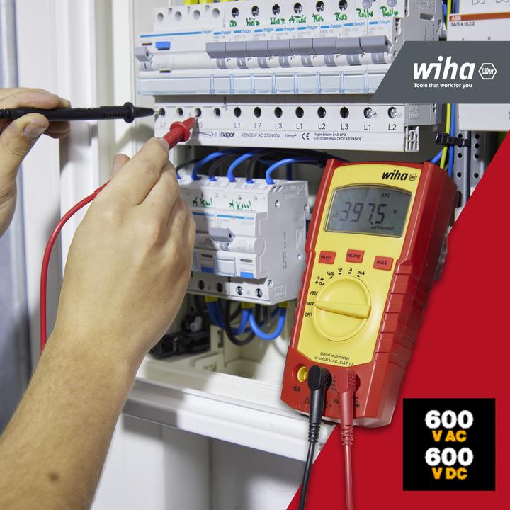 Produktbild Wiha Digitales Multimeter (CAT III 600V, CAT IV 300V)