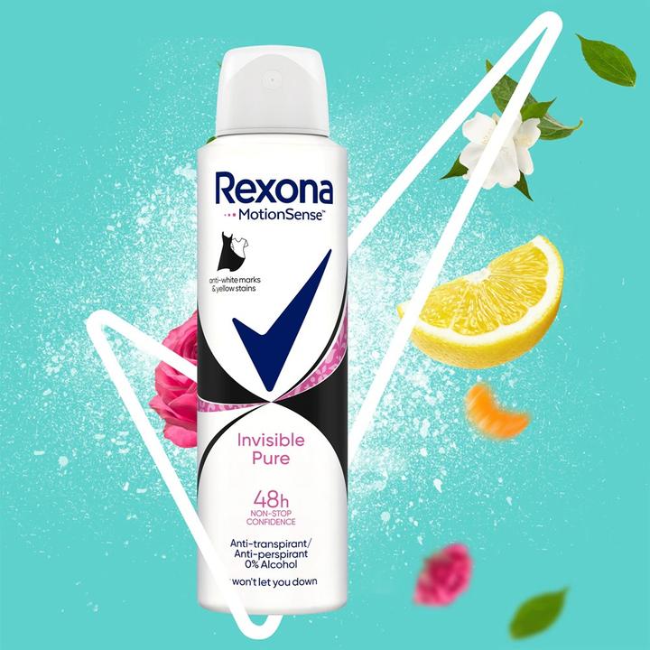 Actual product image Rexona Invisible Pure (Spray, 150 ml)