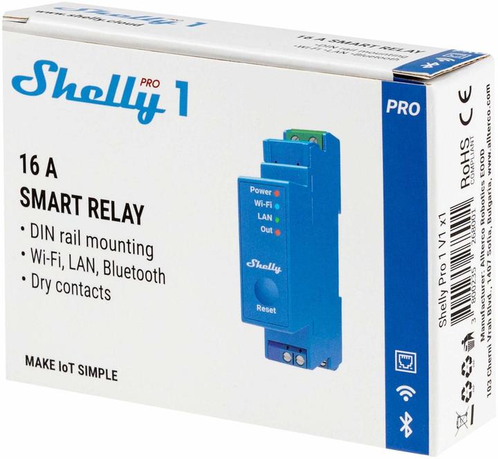 Actual product image Shelly Per 1 (Switch actuator)