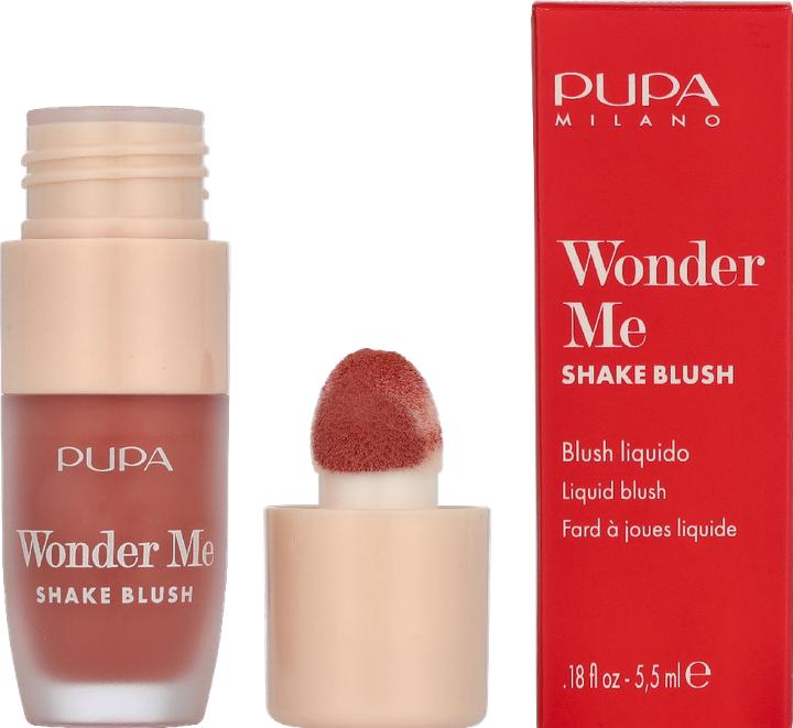 Actual product image Pupa Milano Wonder Me Shake Blush 001 Cosmopolitan Kiss 5.5ml (001 Cosmopolitan Kiss)
