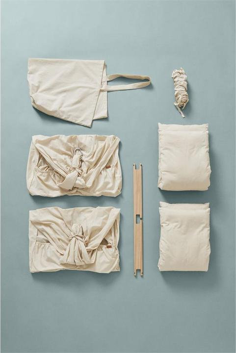 Image du produit Membantu Ensemble hamac bébé support Basic jumeaux White/Nature/Grey