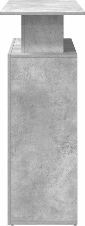 Actual product image vidaXL Reception counter concrete grey 100x40x104 cm wood-based reception counter