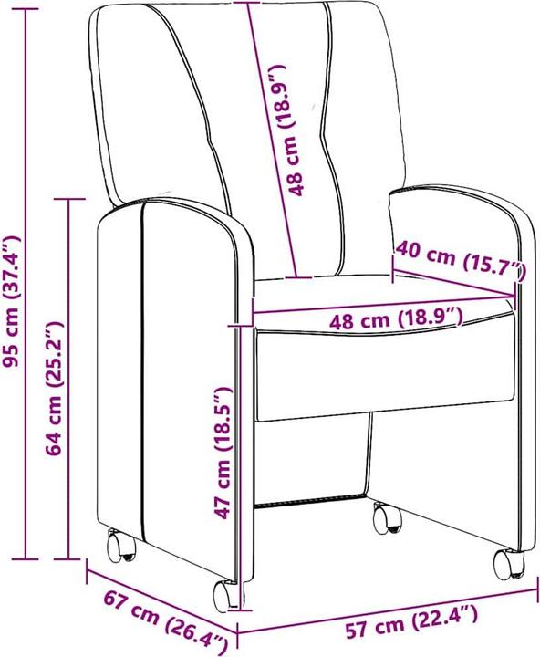 Produktbild vidaXL Esszimmerstuhl