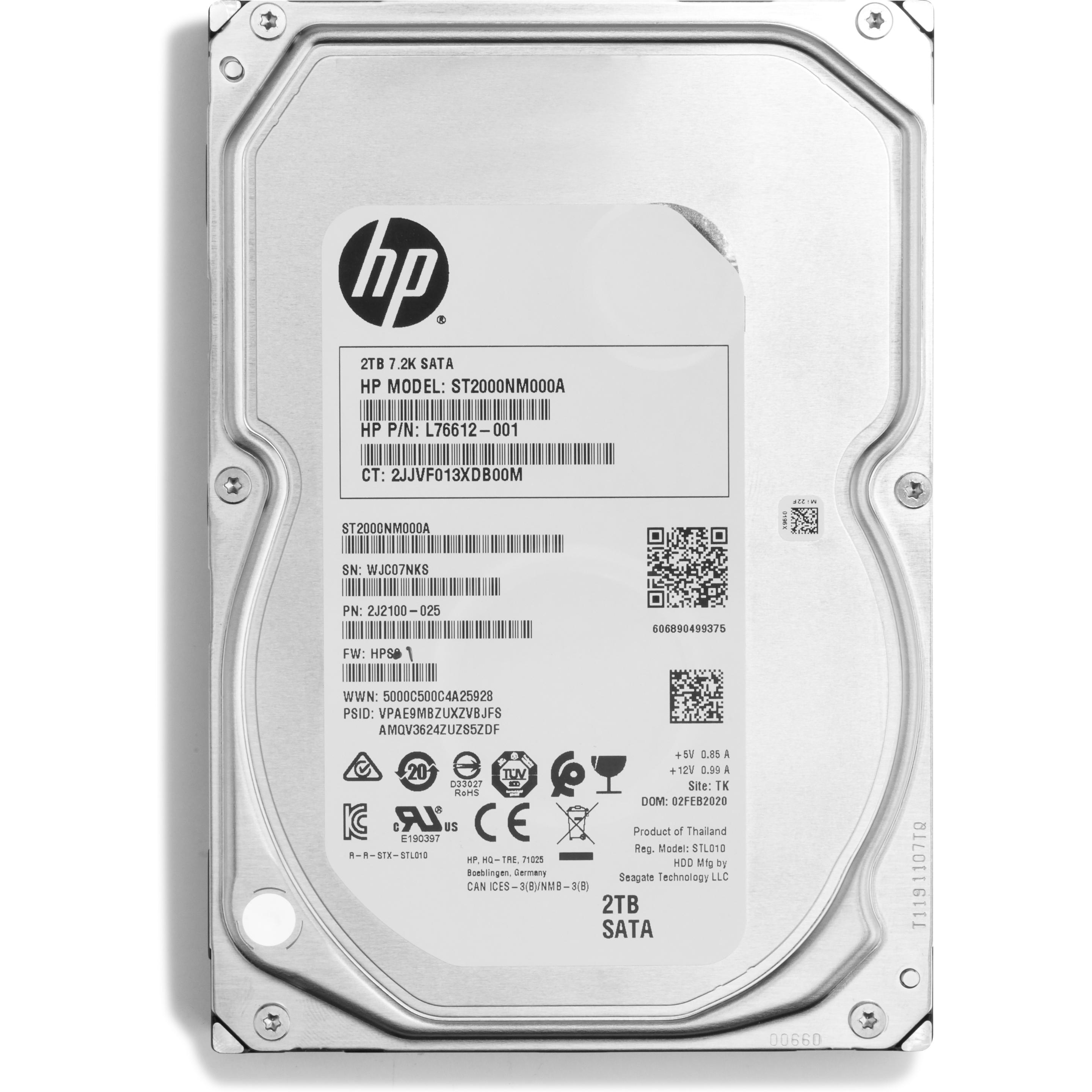 HP Workstations accessories (2 TB, 3.5", SMR), Festplatte