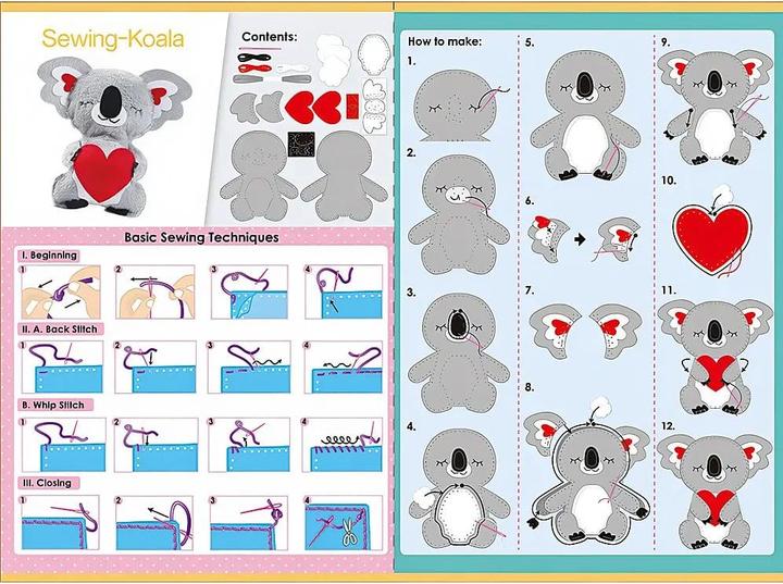 Actual product image Avenir Koala sewing kit