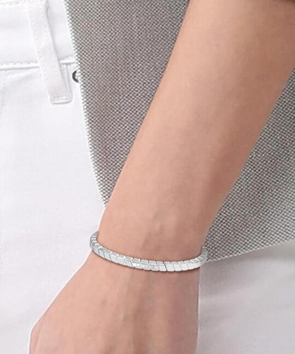 Actual product image Lacoste Dextra 2040021 solid steel bracelet (Stainless steel)