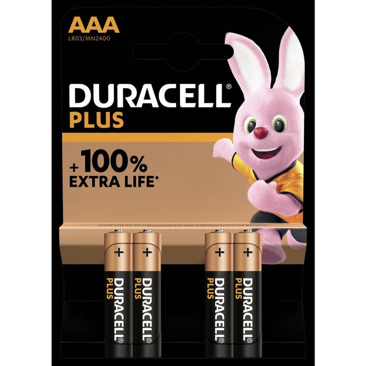 Produktbild Duracell Plus (4 Stk., AAA, 1175 mAh)