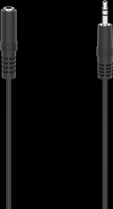 Produktbild Hama Audio-Kabel, 3,5-mm-Klinken-Stecker/Kupplung, Stereo, 5,0 m (5 m, 3.5mm Klinke (AUX))