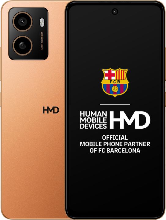 Actual product image HMD C22 DS 2/64 Charcoal (128 GB, Orange, 6.56", Dual SIM, 4G)