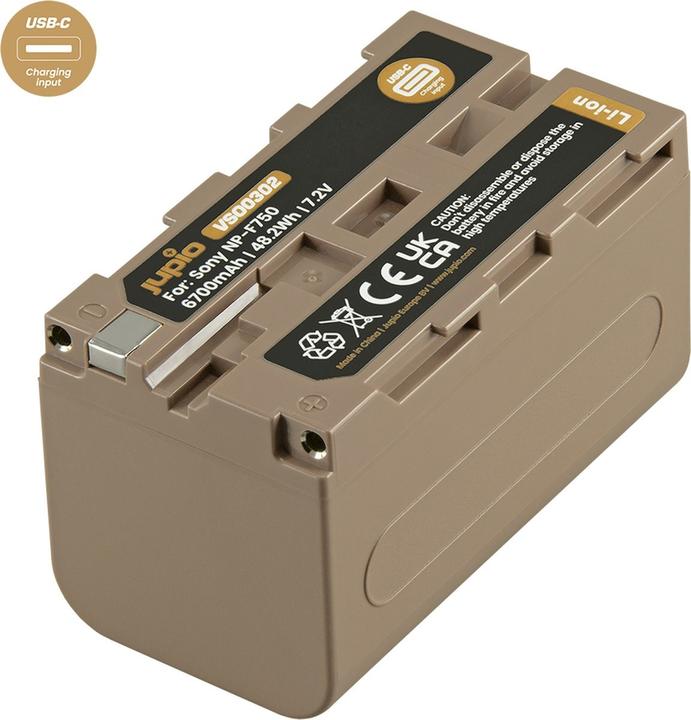Jupio NP-F750 Ultra C (USB-C Input) 6700mAh (Kamera Akku)