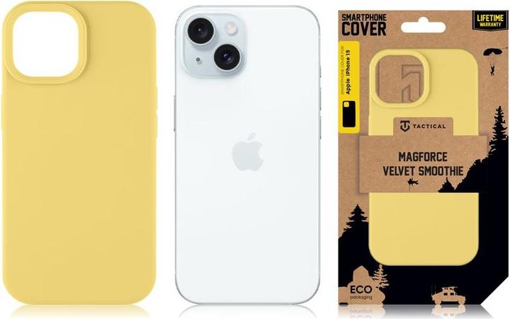 Produktbild Tactical MagForce Velvet Smoothie Cover for Apple iPhone 15 Banana (Apple iPhone 15)