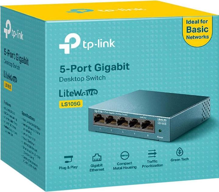 Actual product image TP-Link LS105G (5 ports)
