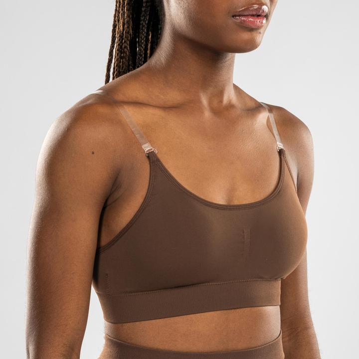 Image du produit Starever Brassière de danse femme bretelles convertibles pour galas Marron foncé (M)