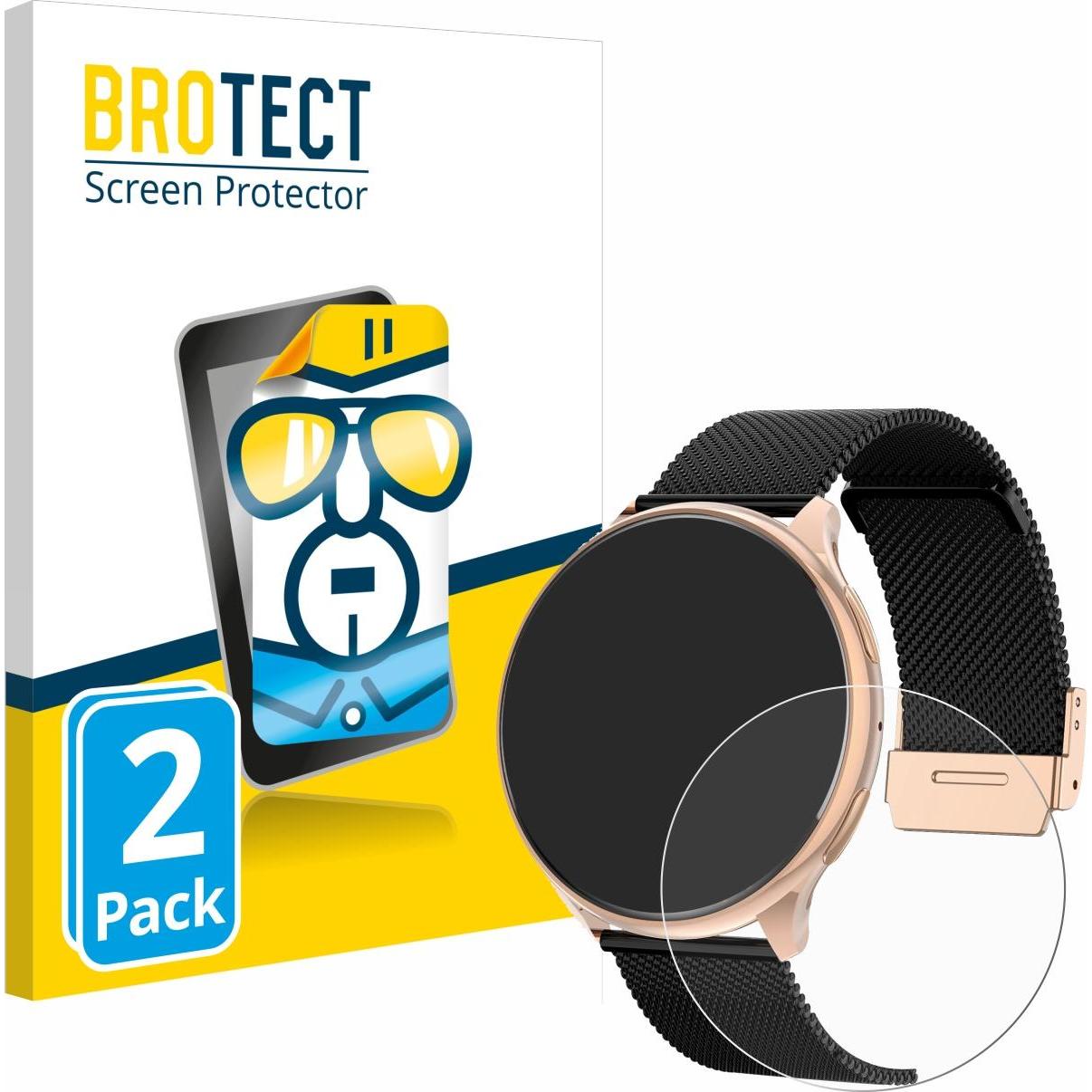 BROTECT Schutzfolie Displayschutz Klar, Smartwatch Schutzfolie, Transparent