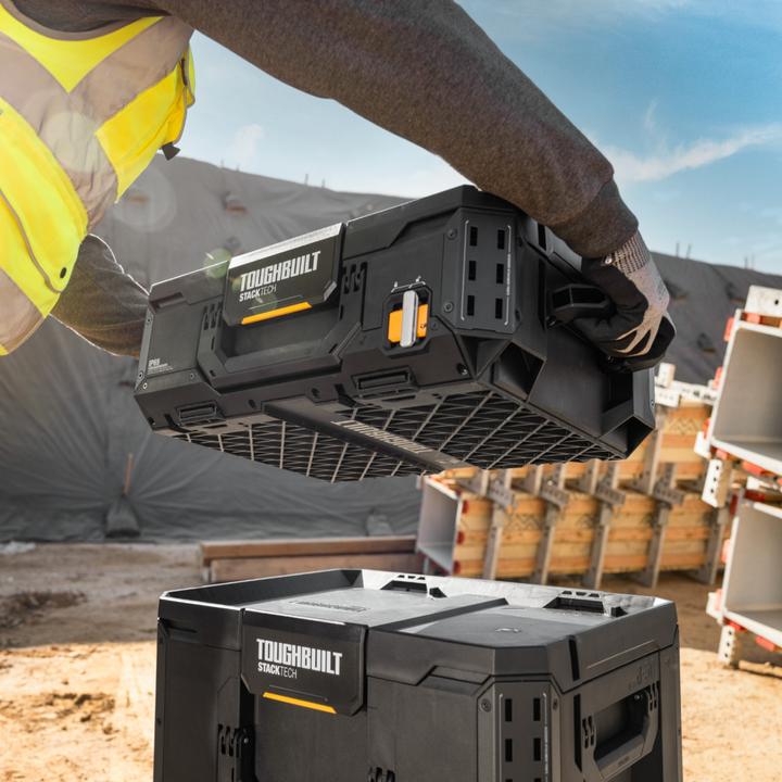 Produktbild ToughBuilt StackTech TB-B1S3-B-70R Werkzeugkisten Set mit Rollen 3 tlg. IP65 86 x 56 x 40 cm (3 x)