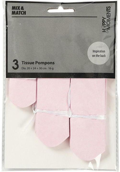 Image du produit Creativ Company Pompons en papier rose
