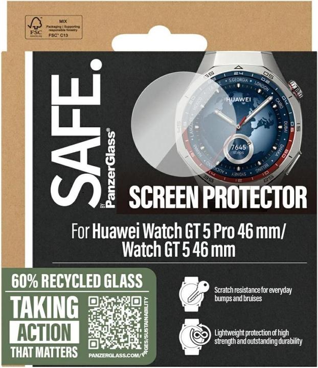 Actual product image PanzerGlass SAFE. by ® Screen Protector Huawei GT5 | GT5 Pro | 46mm