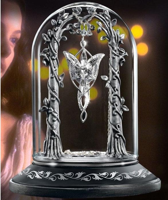 Produktbild Noble Collection Herr der Ringe Schmuckvitrine fuer Arwens Abendstern (Zinn, Glas, Holz)