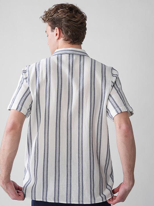 Immagine prodotto KnowledgeCotton Apparel Box S/S Striped Cotton Shirt (L)